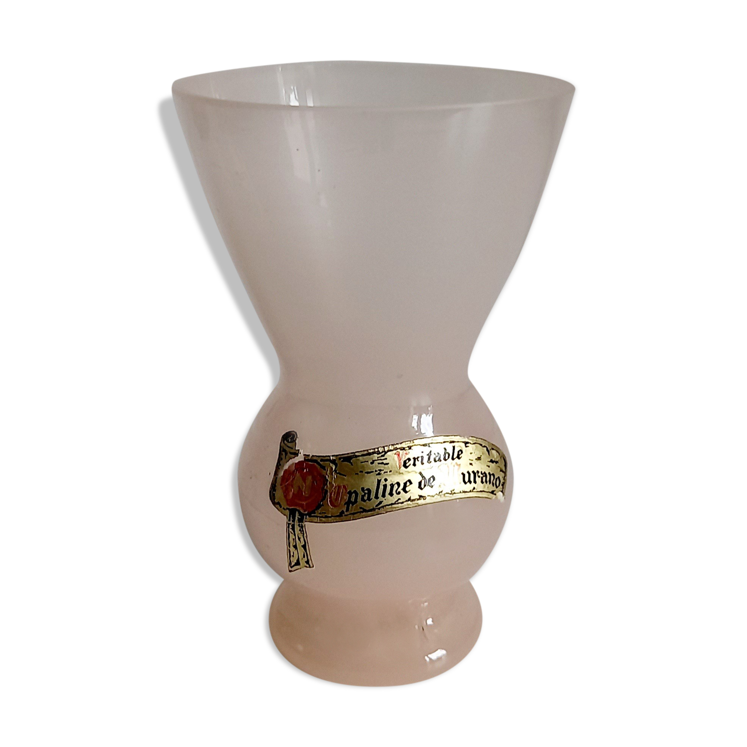 Small vase in opaline of Murano