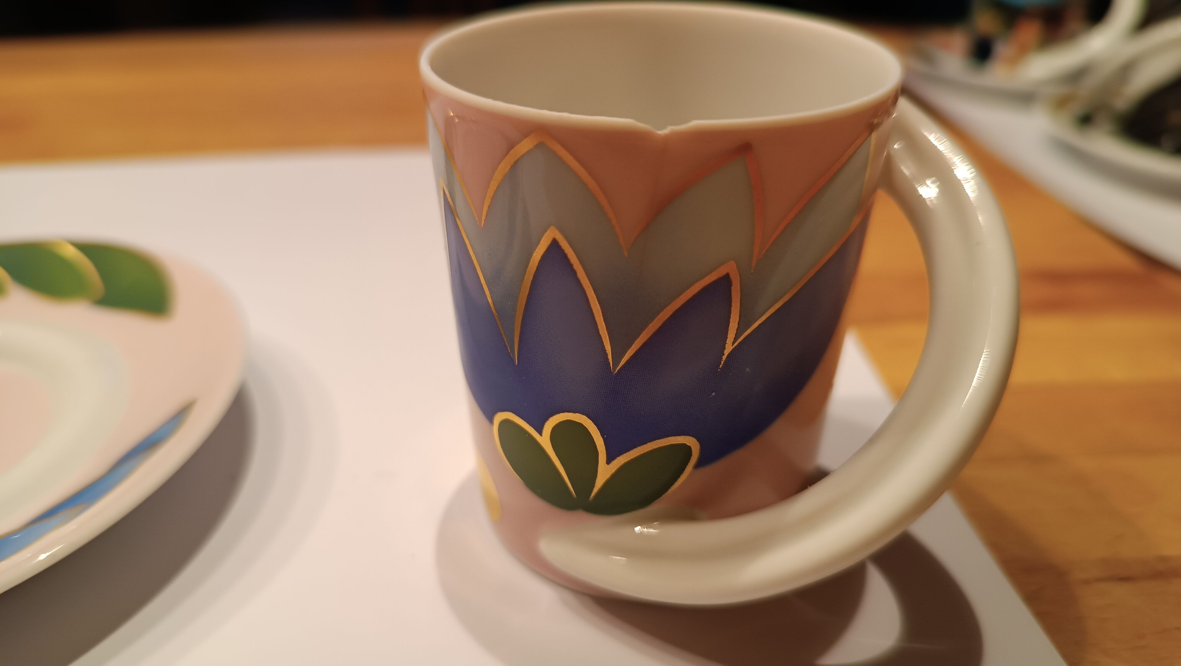 Rosenthal N°2 collector's cups, slightly chipped