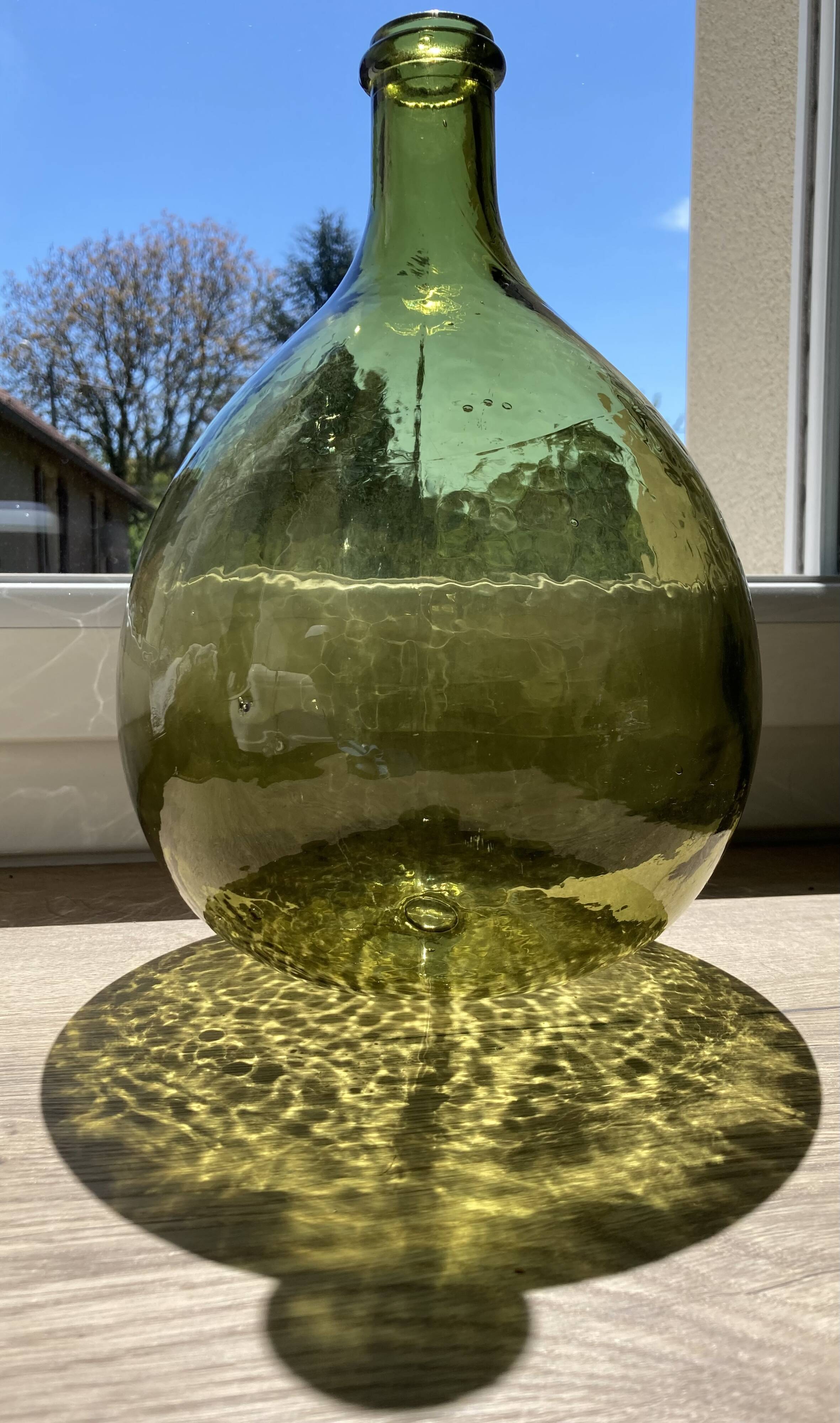 5L demijohn green yellow