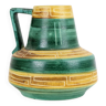 Vase de baie moderne de l’Allemagne de l’Ouest du milieu du siècle vert jaune 275-25