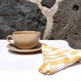 Stoneware cup with saucer Grès du Marais