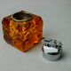 Orange ice lighter by Antonio Imperatore, murano glass, Italy, 1970