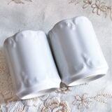 Salière poivrier porcelaine blanche