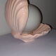 Lampe coquillage rose saumon