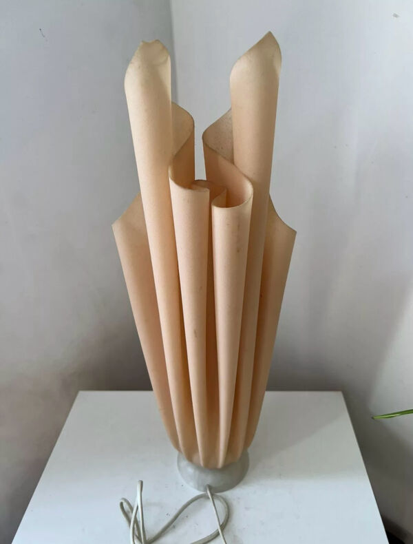 Lampe Athéna vintage Georgia Jacob design piétement albatre 1970