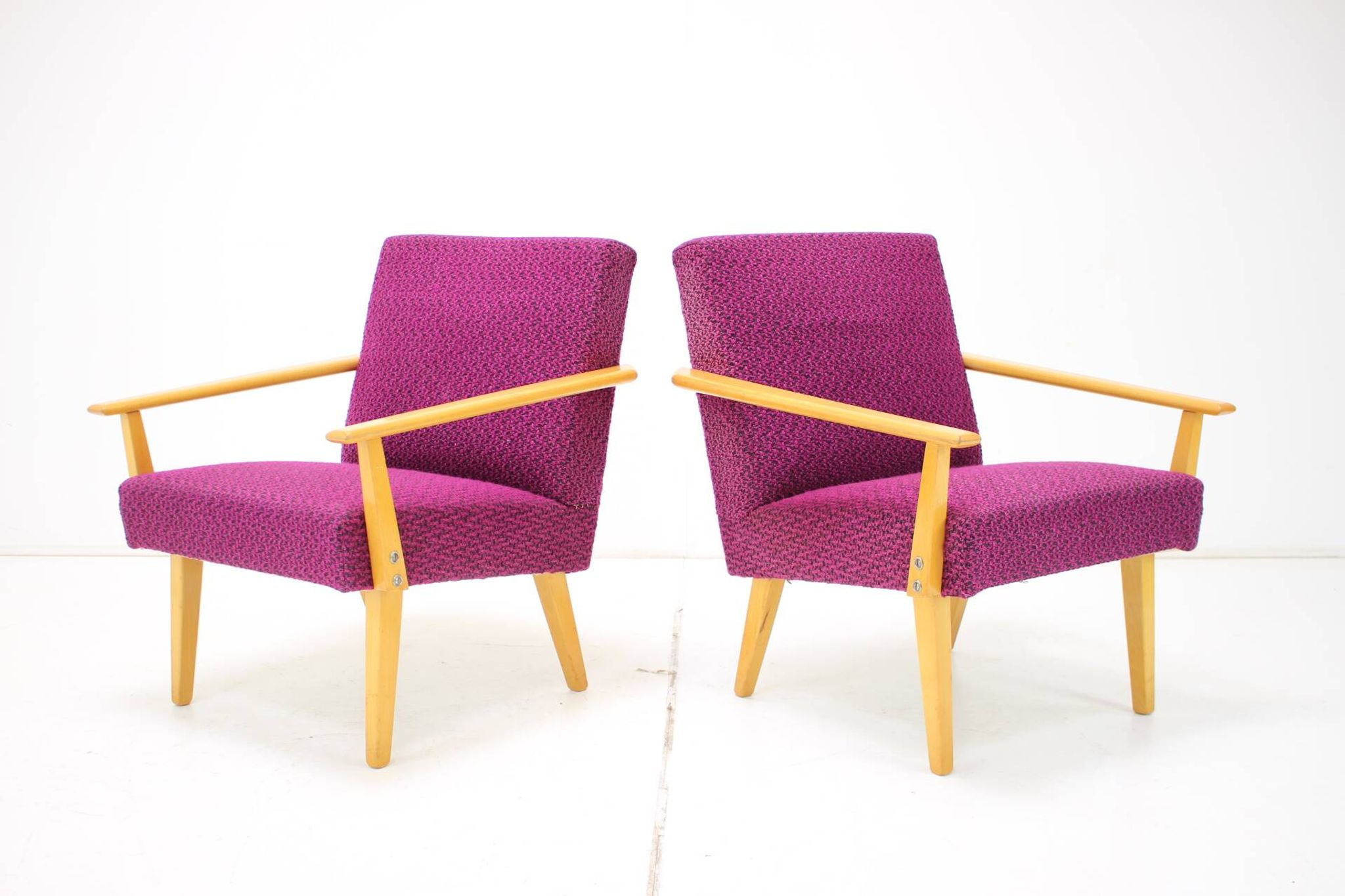 1960s Pair of Armchairs, Czechoslovakia