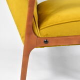 Fauteuil en velours 04-b, 1970