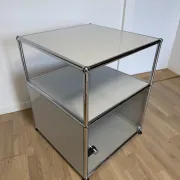 USM Haller side table in light grey