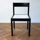 Ensemble de 6 chaises à manger noir et blanc du milieu du siècle