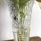 Paire de vases vintage en verre moulé