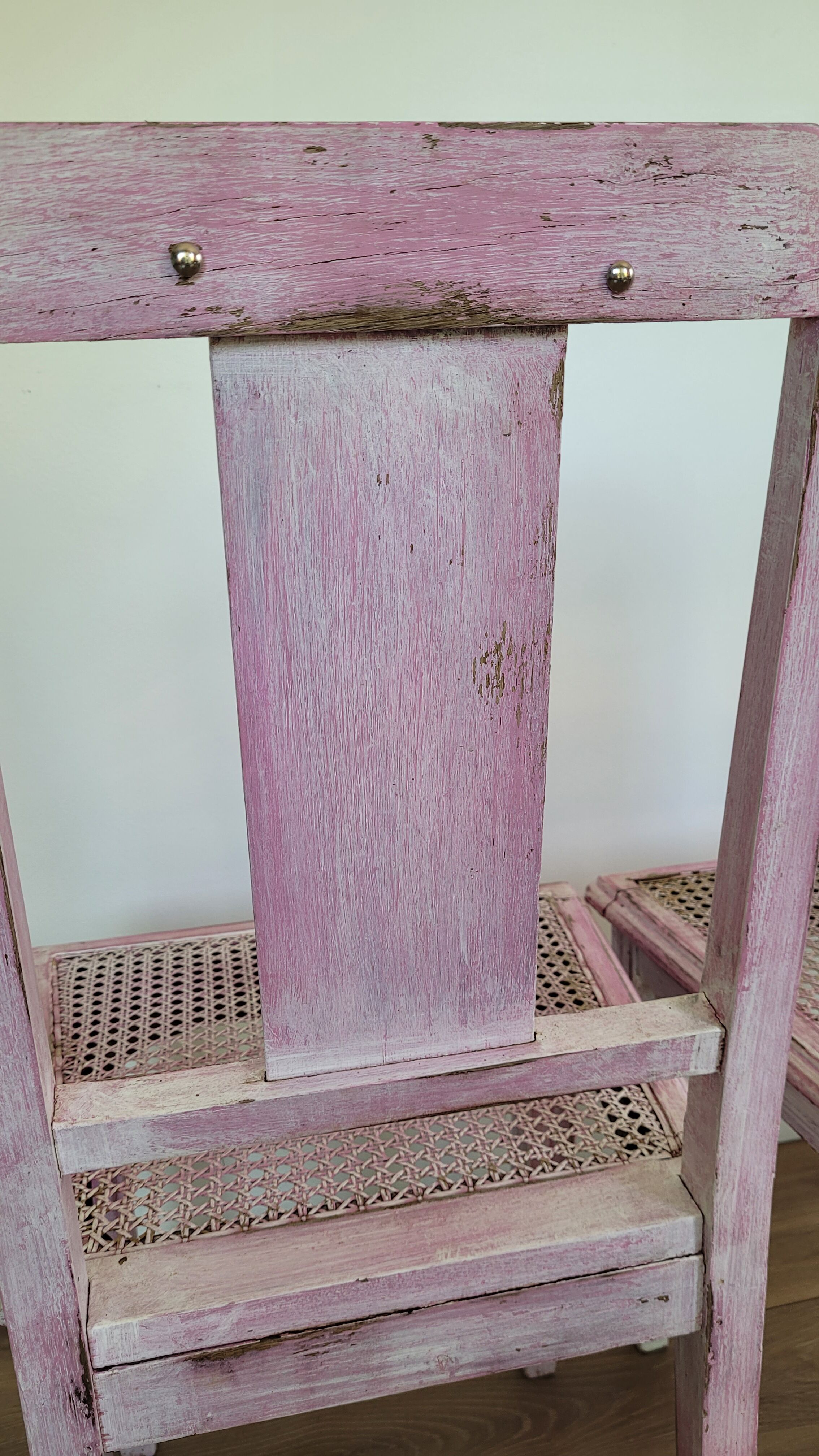 Lot de 2 chaises bois et cannage année 30
