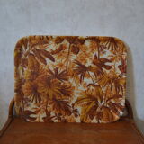 Tray with foliage decoration - 70s - authentic vintage