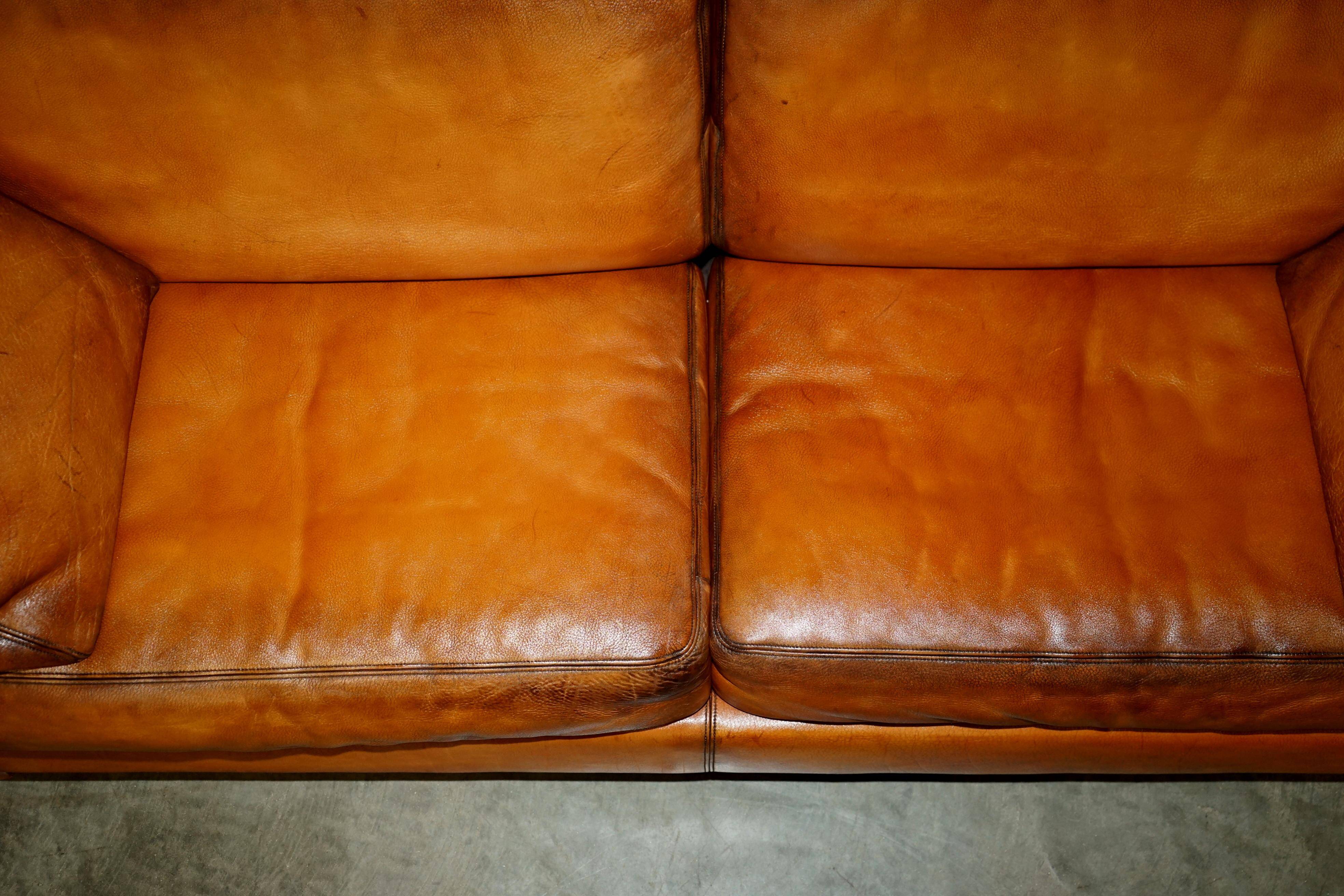 Three-seater sofa De Sede DS17 in restored leather.