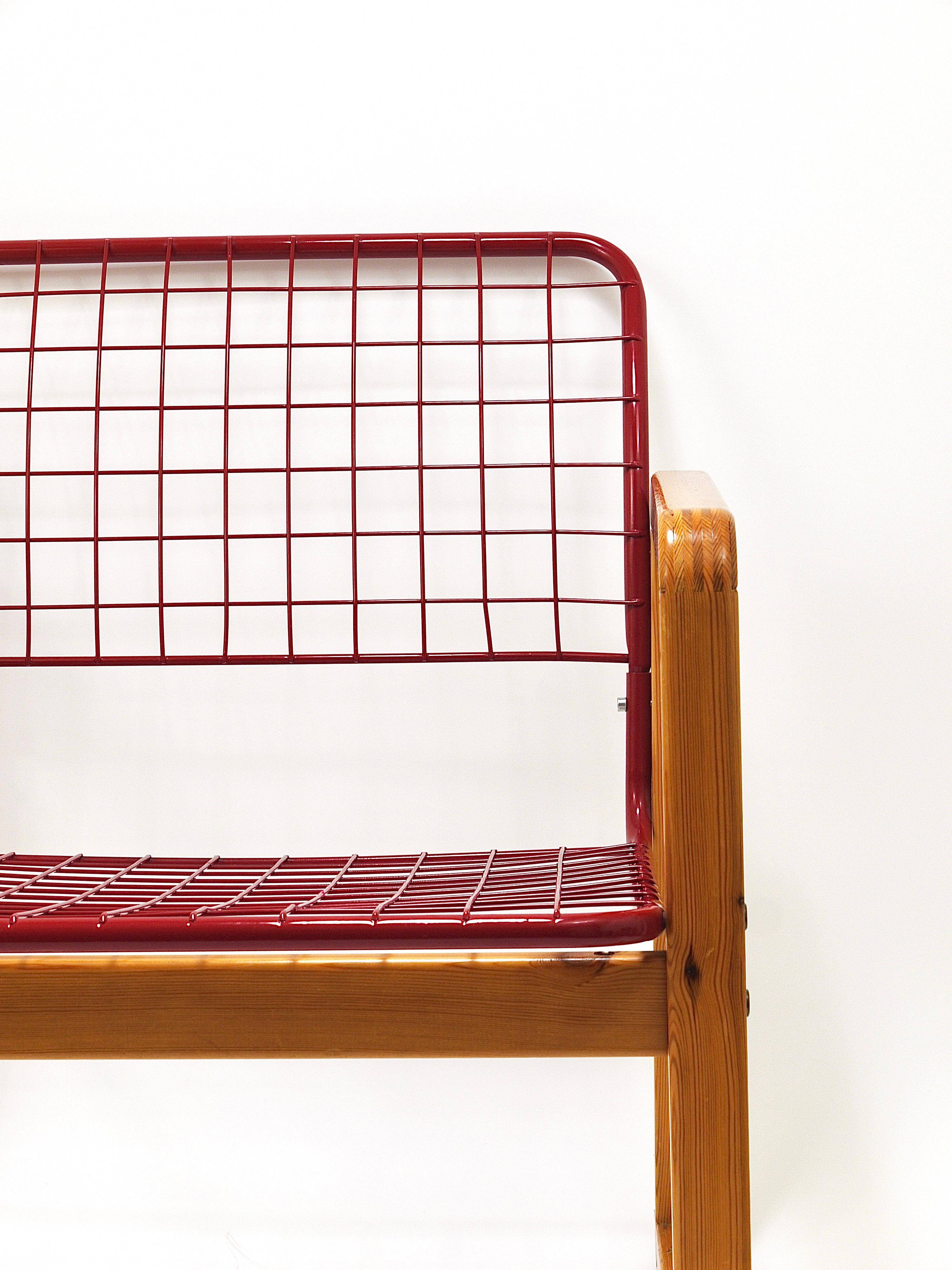 Postmodern Wire Lounge Chair Sälen, Knut & Marianne Hagberg, Ikea, 1982