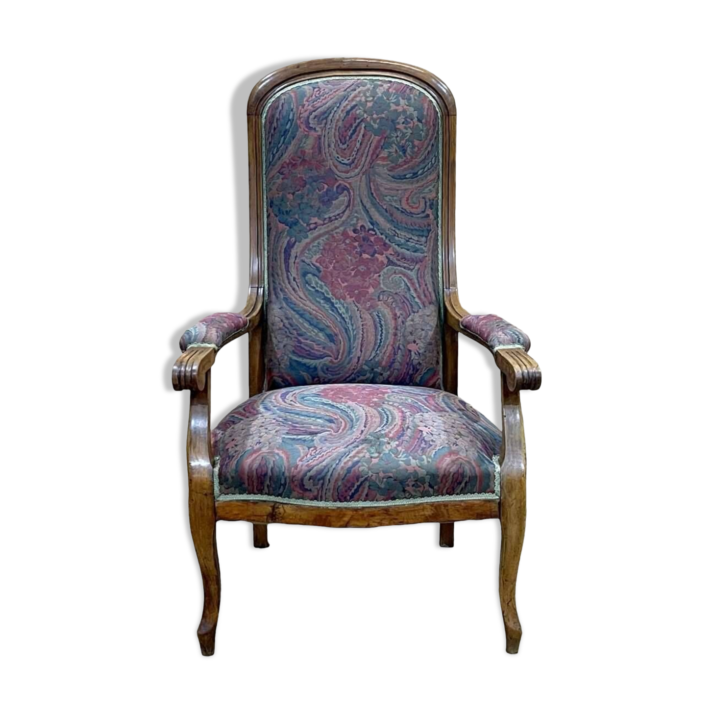 1930s Voltaire armchair in walnut