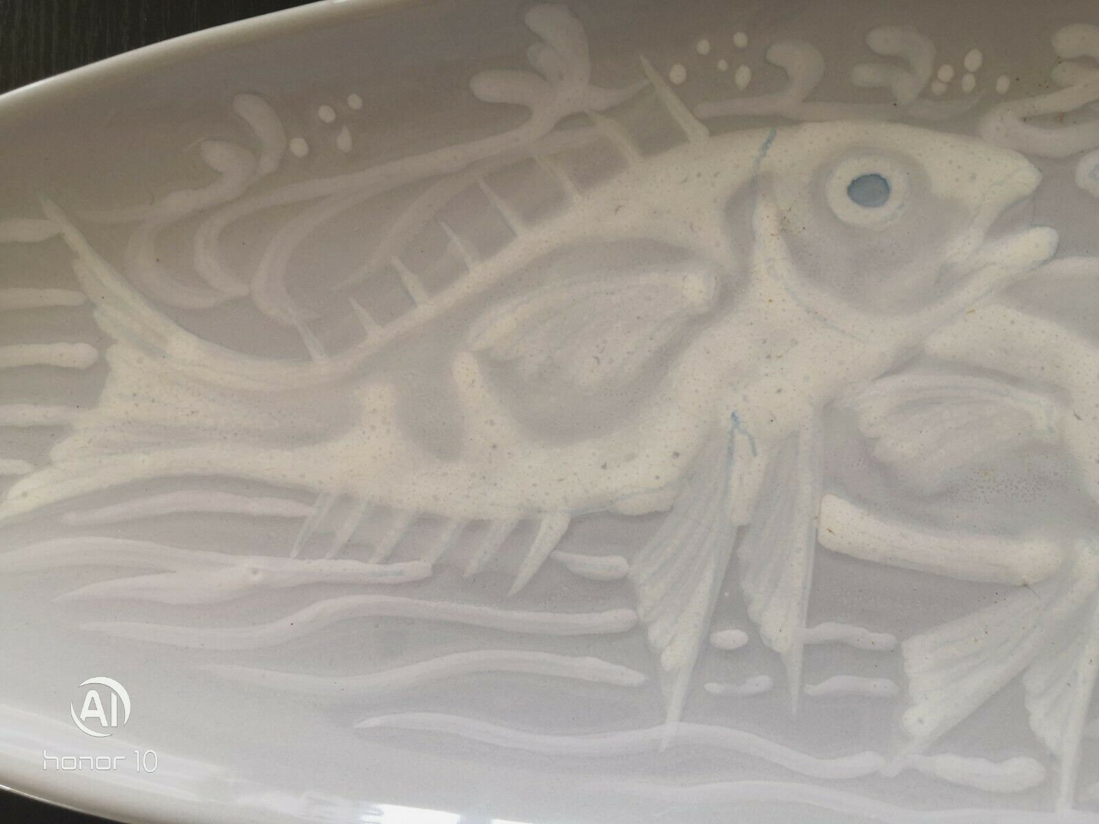 Ceramic decoration Fish Pornic design 60s