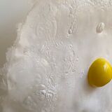 "Egg" lamp signed by artist Michel Froment