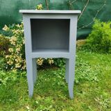 Gray bedside table