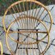 Pair of children's armchairs in rattan from the 1960s.