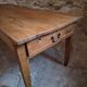 18th-century French farmhouse dining table in oak and chestnut.