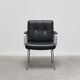 Executive leather armchair by Egon Eiermann for Wilde + Spieth, 1960s