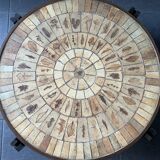 Large Herbier model coffee table in ceramic signed Roger Capron, 1960