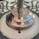 Art Deco pendant lamp in frosted glass and floral disc