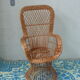 Emmanuelle armchair for child rattan and wicker vintage 1960