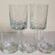Five timpani glasses with vintage crystal stars