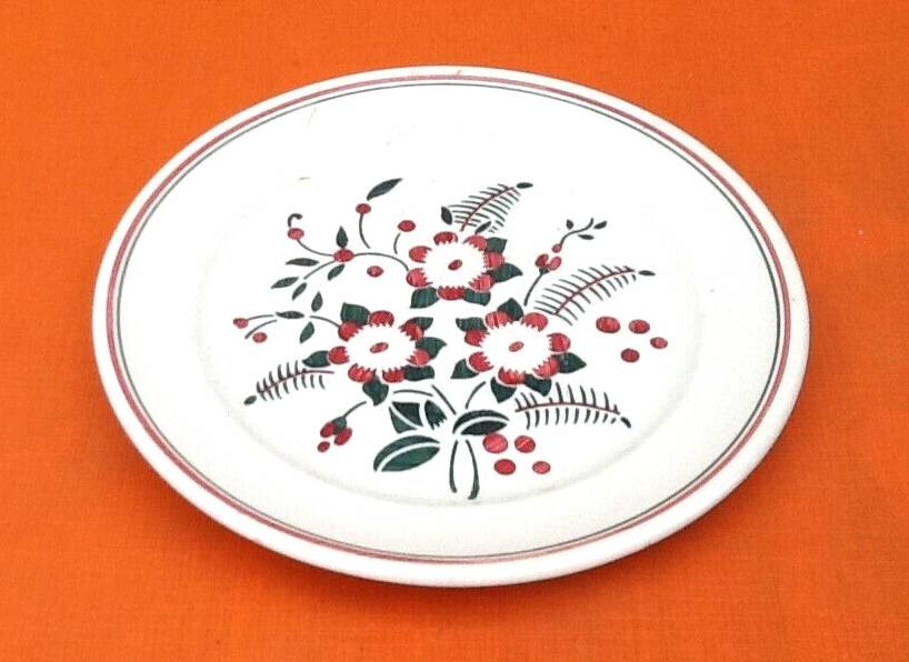 Half Porcelain Flat Plate KG (Keller Guérin) Lunéville Château Made in France