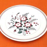 Half Porcelain Flat Plate KG (Keller Guérin) Lunéville Château Made in France