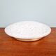 Large ceiling light in textured iced glass (diam 45cm), Doria, 1970