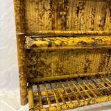 Foldable rattan shelf