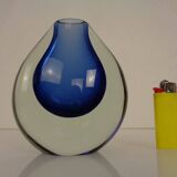 Murano Sommerso Glass Vase, Italy, 1960s