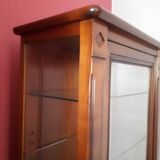 Cherry wood display cabinet with 6 adjustable glass shelves – Drimmer brand