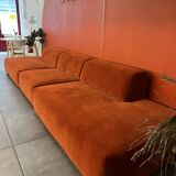 Pillow system sofa in rust color - MYCS