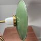 Vintage enamelled sheet metal swan neck wall light