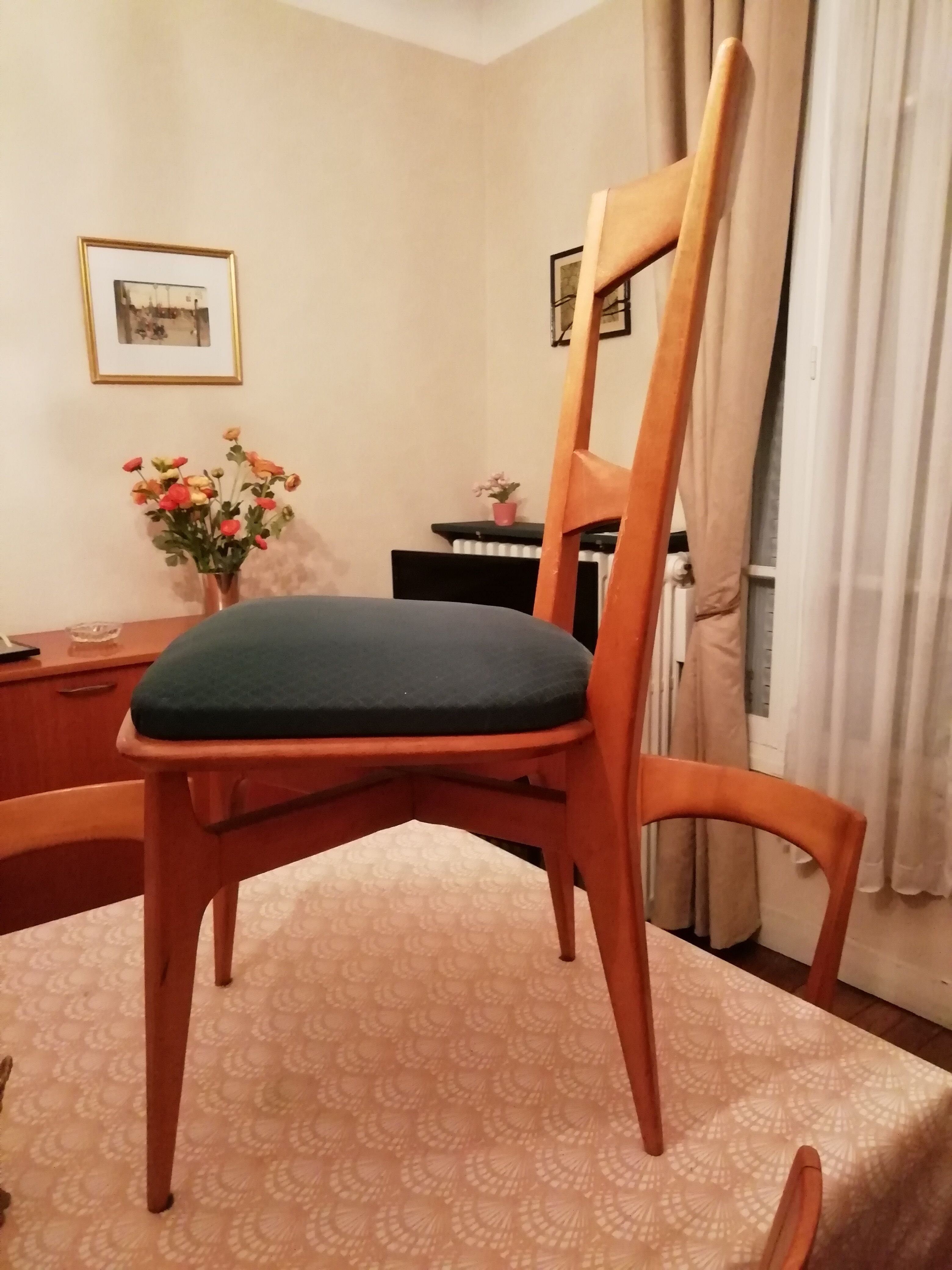 Set of 6 chairs, year 60s