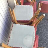 Series of 6 bow wood steiner chairs