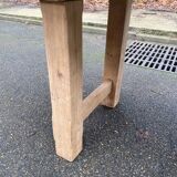 Renovated farmhouse table in solid oak from the 18th century, 240cm.