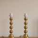 Pair of Vintage Swedish Table Lamps in Polished Brass, Signed Aneta