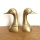 Duck brass bookends