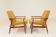Two Lounge Chairs Vintage Mustard Boucle,  Mid Century Design, 1960