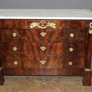 Empire-style mahogany chest of drawers, early 19th century