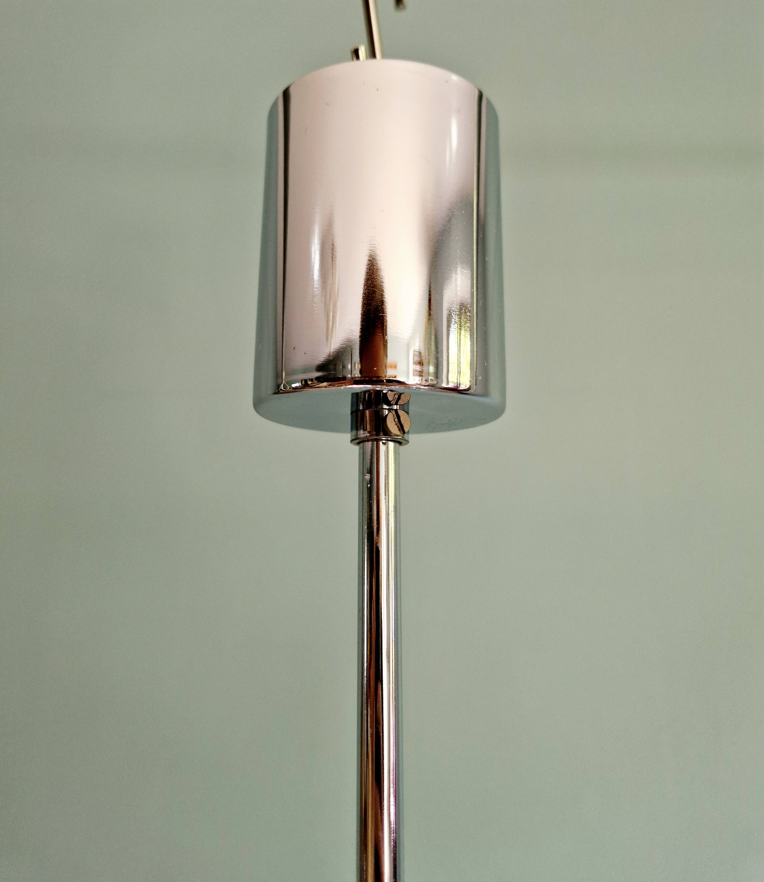 Sputnik chandelier in chrome metal, 20 light points, 70s