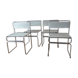4 chairs luge stackable 60s