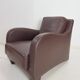 Modern Brown Leather Armchair from Musa Design, Italy, 1990s