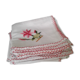 Lot of eight embroidered towels