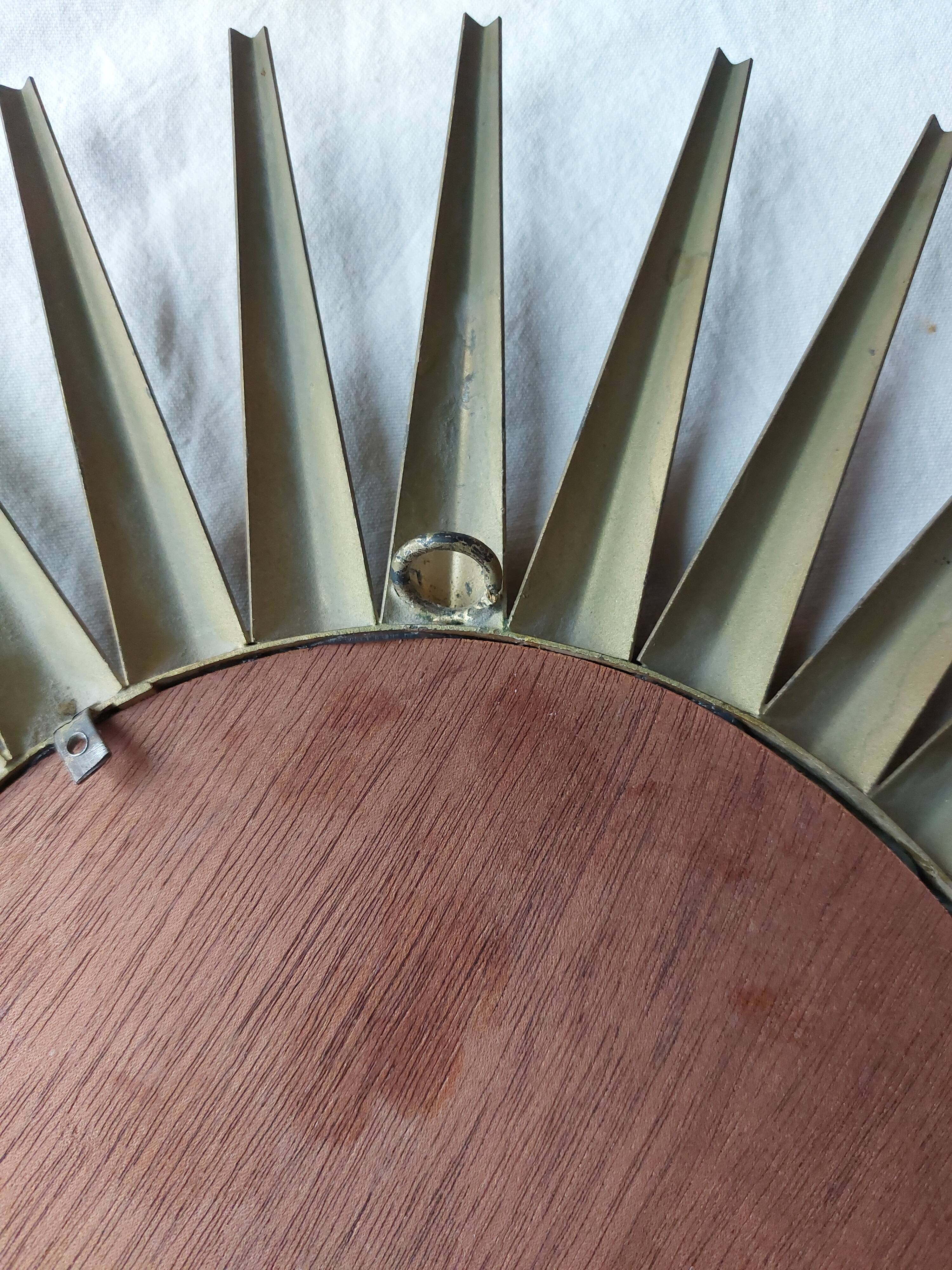 Old chaty vallauris sun mirror brass - 45 cm