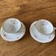 Set 2 coffee cups and saucers - Zeh Scherzer - vintage, old
